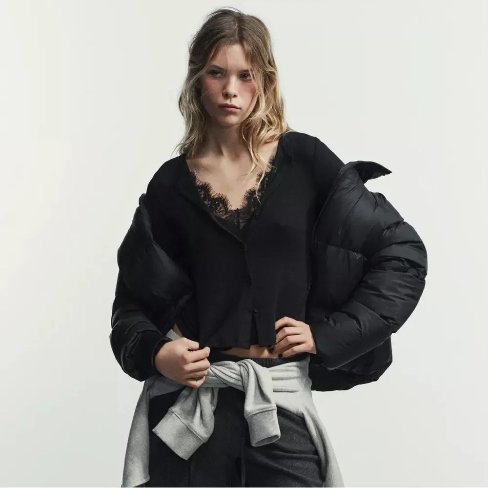 ZARA WATER REPELLENT WINDPROOF HOODED DOWN_5
